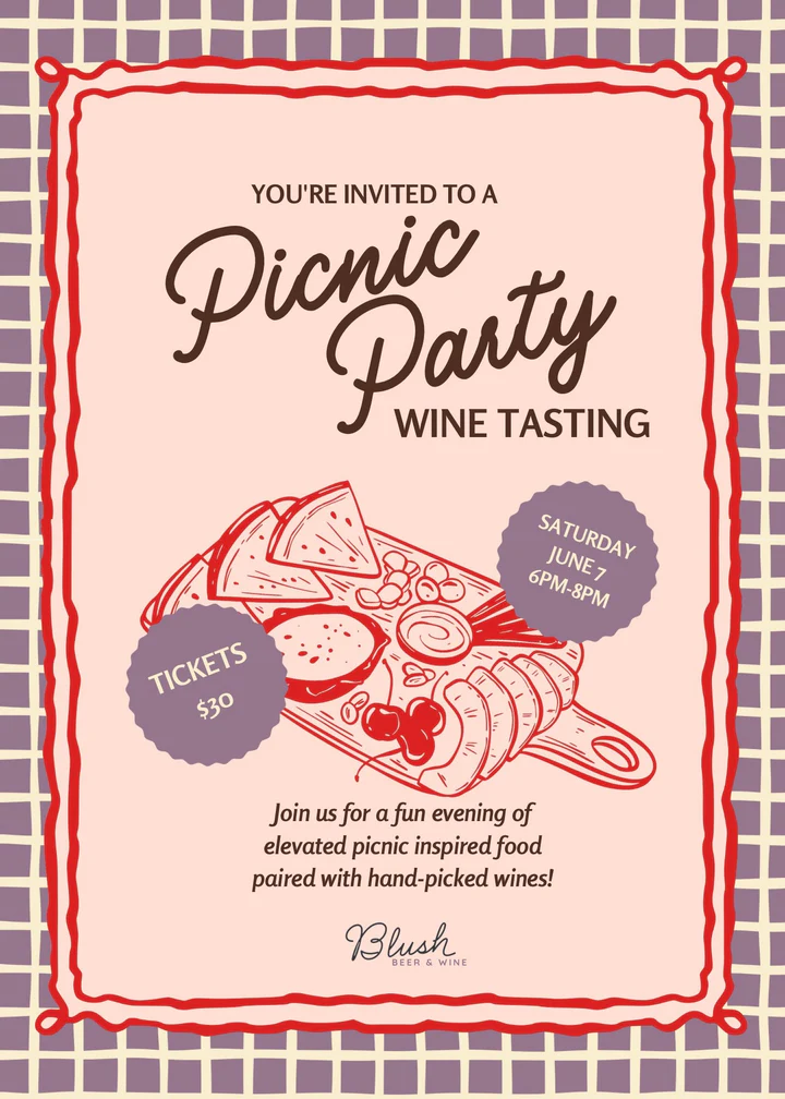 image_2025-06-07_110102826 picnic party wine tasting event details at Blush tea and coffee in St. Pete