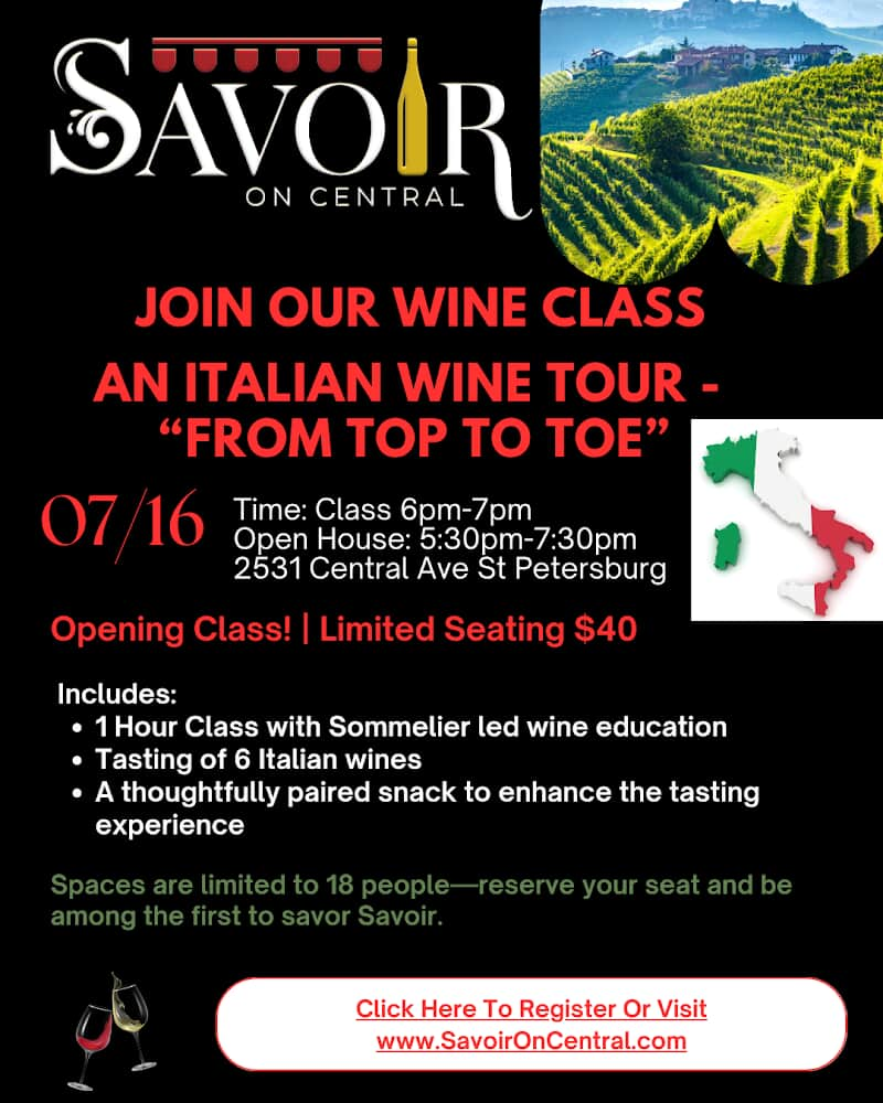 From top to toe event flyer at savoir on central in st pete