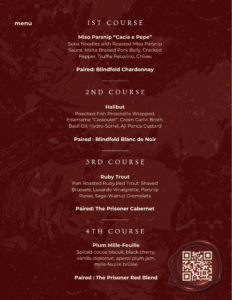 birch and vine prisoner wine dinner august 5 2025 menu