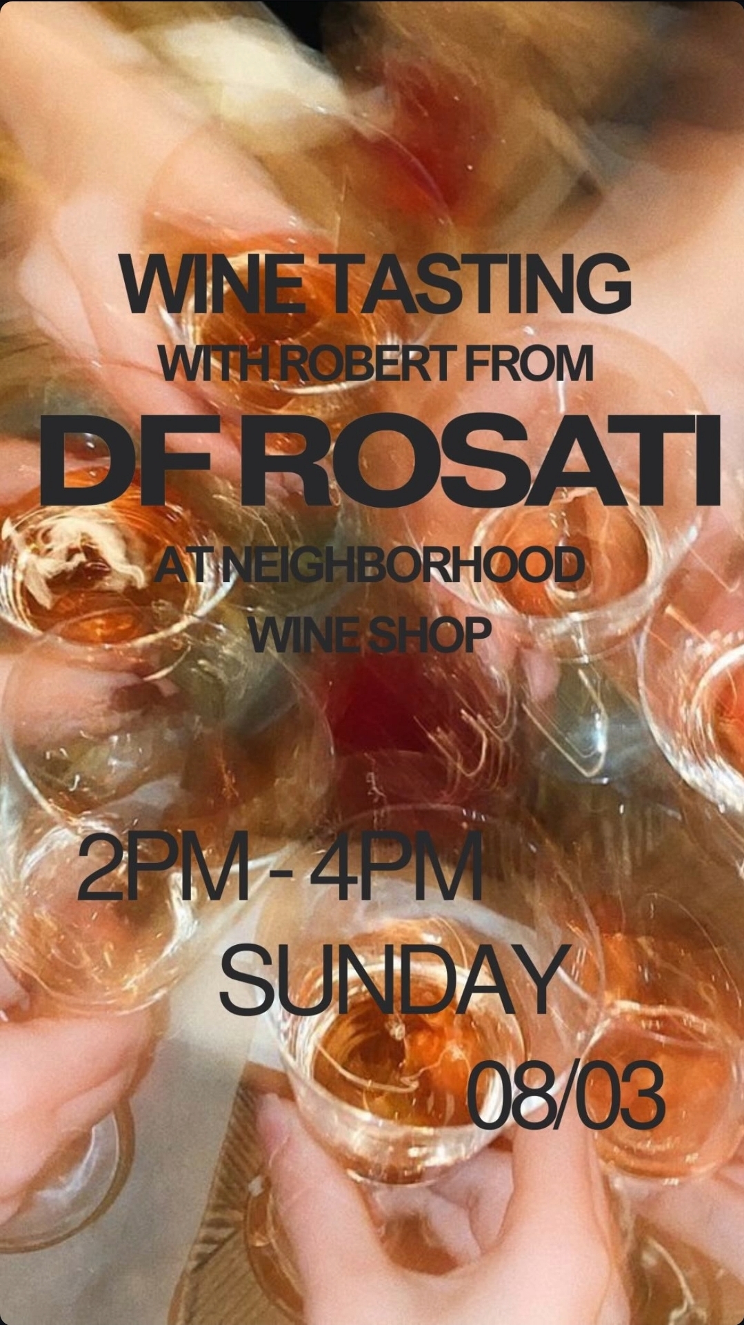 smallbar-tasting-20250803 neighborhood wine shop wine tasting flyer with robert from df rosati